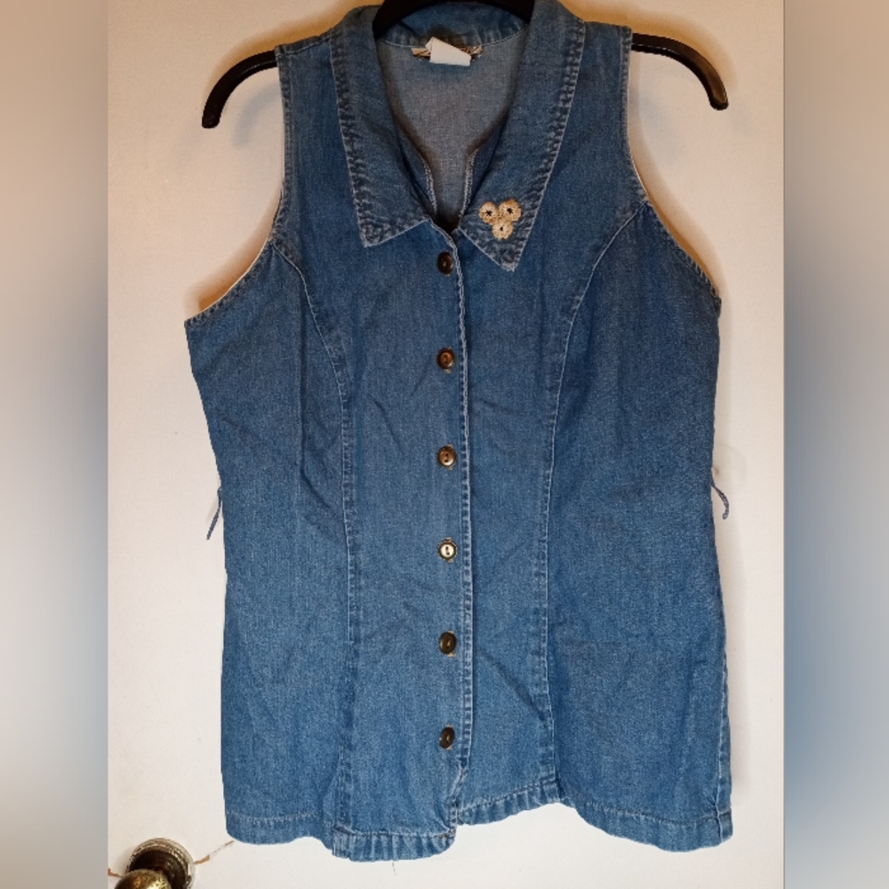 Marnie West Denim Vest 90s